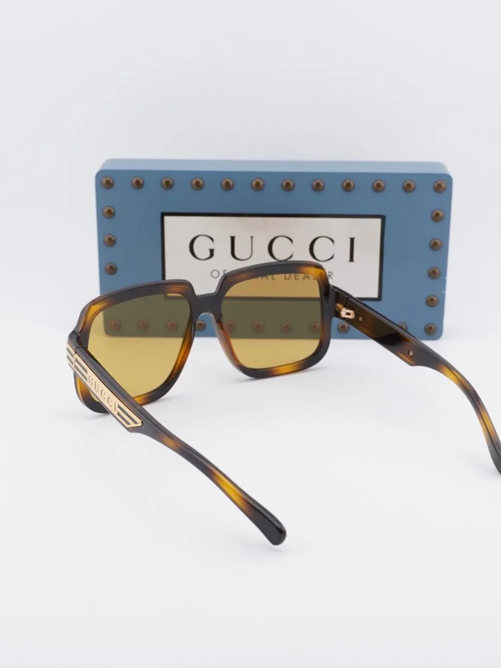 Gucci GG0979S 002 Square Sunglasses - Havana\Brown